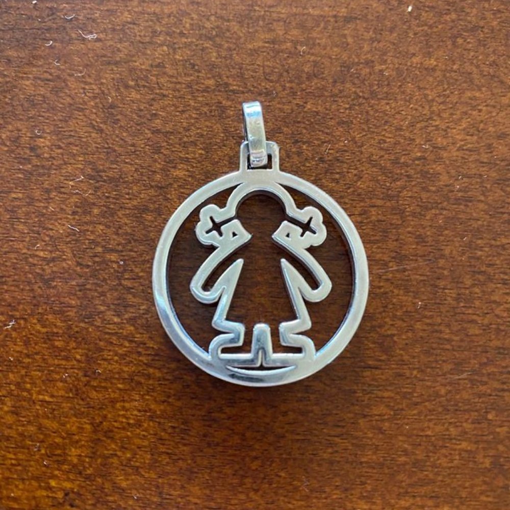 TOUS Sterling Silver Sweet Dolls Girl Pendant
